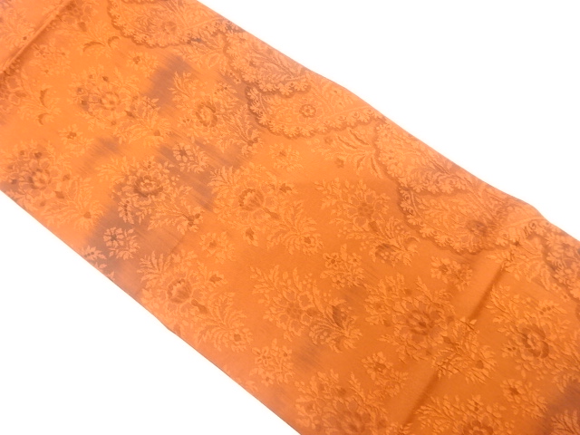 JAPANESE FUKURO OBI / WOVEN FLORAL PLANTS